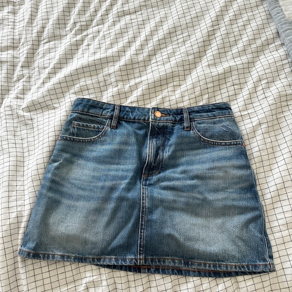 Zara Classic Blue Denim Mini Skirt